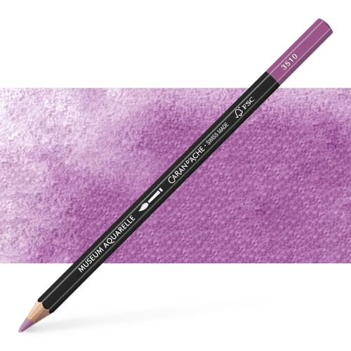 Caran d'Ache Museum Aquarelle Bleistift Museum Aquarelle Bleistift 3510.112/ NR 112 MANGANESE VIOLET/MANGANVIOLETT-FSC (1 Stück/ (Pack of 1) von Caran d'Ache