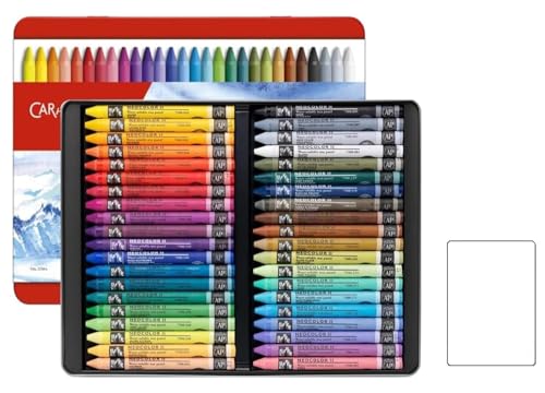 Caran d'Ache Neocolor II, Aquarell-Wachsmalkreide, Wachsmalstifte, 40 Stück und 1 Postkarten EMI Craft von Caran d'Ache