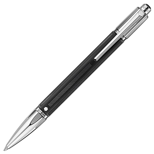 Caran d´Ache Varius Rubracer Kugelschreiber in der Farbe Schwarz, aus Kautschuk hergestellt, mit Druckmechanismus, 4480.085 von Caran d'Ache