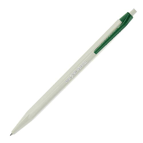 Caran d'Ache d'Ache 825 ECO Kugelschreiber aus Harz und Edelstahl, grün/weiß, grüne Tinte, 12 cm Caran d'Ache d'Ache 825 ECO Kugelschreiber aus Harz und Edelstahl, grün/weiß, grüne Tinte, 12 cm von Caran d'Ache
