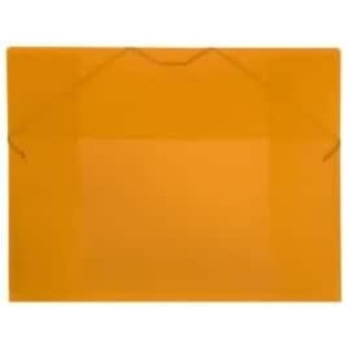 Carchivo, Ordner Zeichnung Klappen Kunststoff Polypropylen DIN-a3 mit orangefarbenem Gummi von Carchivo