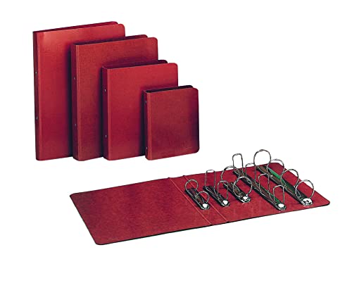 Carchivo, Ringbuch Karton Querformat Rot 2/40 mm Leder von Carchivo