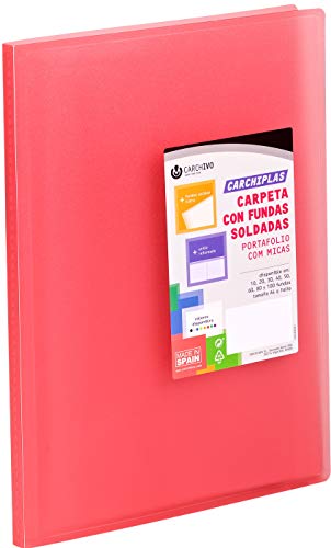 Carchivo Carchiplas Book 80 Hüllen, Rot von CARCHIVO IDEAS PRACTICAS