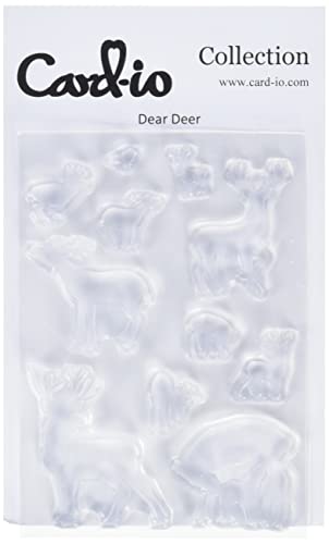 Card-io Clear Stamp Set Dear Deer Silhouette Rentier Hirsch Robin Set von 11 von Card-io