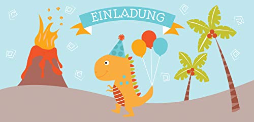 CardWheels 12 Einladungskarten Dinosaurier Kindergeburtstag+ 13 Aufkleber Gratis - Mädchen Jungen/Dino Party Mitgebsel Dinos Geburtstag CardWheels 12 Einladungskarten Dinosaurier Kindergeburtstag+ 13 Aufkleber Gratis - Mädchen Jungen/Dino Party Mitgebsel Dinos Geburtstag von CardWheels