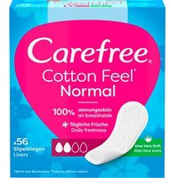 Carefree Slipeinlagen Normal Cotton Feel mit Aleo Vera Duft für Slip, 56 St. von Carefree