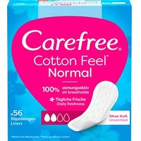 Carefree Slipeinlagen Normal Cotton Feel ohne Duft für Slip, 56 St. von Carefree