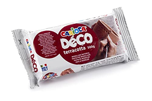 Carioca 30996/21 Modelliermasse 500 g für Keramik und Modelliermasse Terracotta 24 Stück (S) - Verbände für Keramik und Modell (Modelliermasse, Terracotta, 500 g, 340 mm, 240 mm, 150 mm) von Carioca