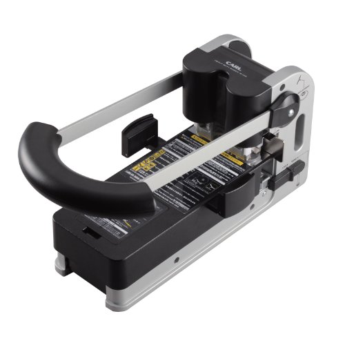 CARL Extra Schwere Zweilochmontage Punch, 300 Blatt, Gray (62300) von Carl