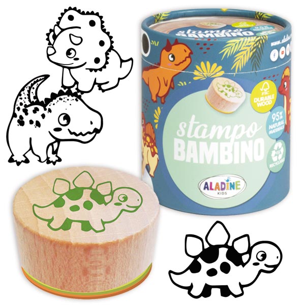 Dinosaurier-Kinderstempel, 8 Stück in Geschenkdose Dinosaurier-Kinderstempel, 8 Stück in Geschenkdose von Carletto