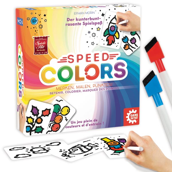 Speed Colors - das rasante Ausmalspiel von Carletto