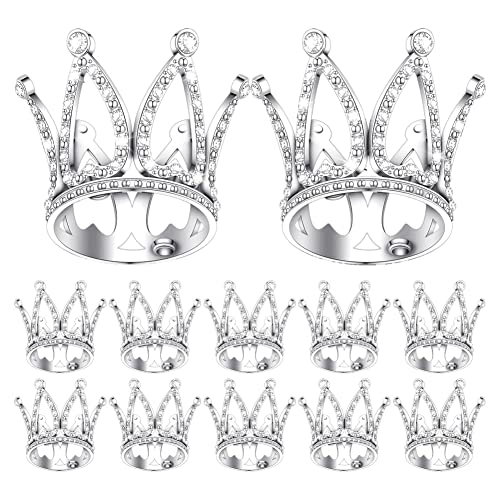 Carlgelrag 12 Stück Mini-Baby-Krone, Königin, Krone, Kleine Prinzessin, Kopfschmuck, Kuchendekoration für Babyparty-Dekoration von Carlgelrag