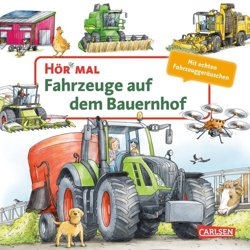 Hör Mal (Soundbuch): Fahrzeuge Auf Dem Bauernhof - Christian Zimmer, Pappband von Carlsen