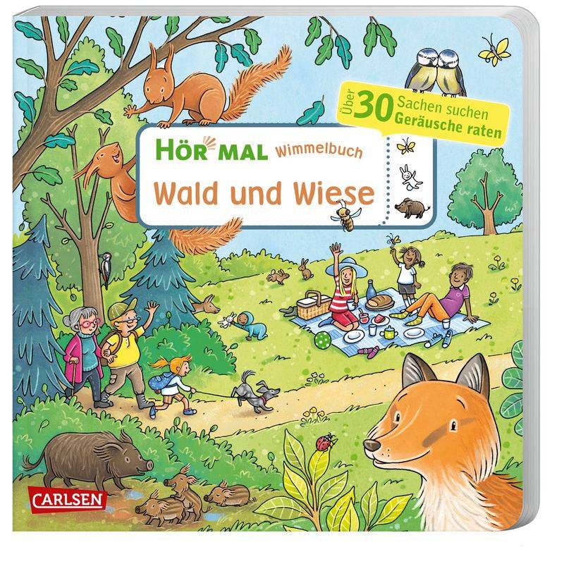 Wimmelbuch: Wald Und Wiese / Hör Mal (Soundbuch) Bd.22 - Julia Hofmann, Pappband von Carlsen