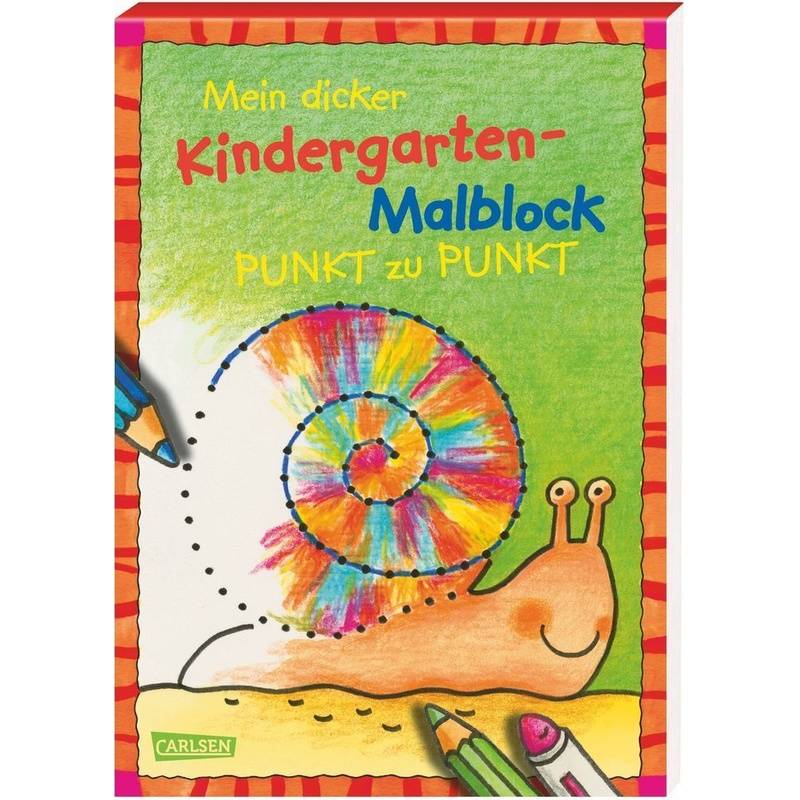 Mein Dicker Kindergarten-Malblock - Von Punkt Zu Punkt, Kartoniert (TB) von Carlsen