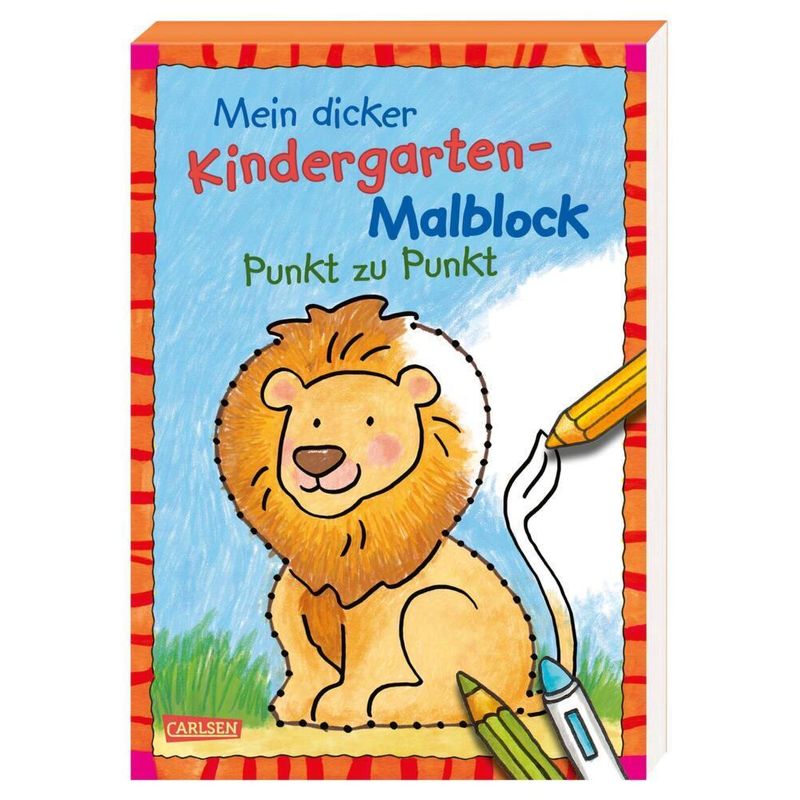 Mein Dicker Kindergarten-Malblock: Punkt Zu Punkt, Kartoniert (TB) von Carlsen