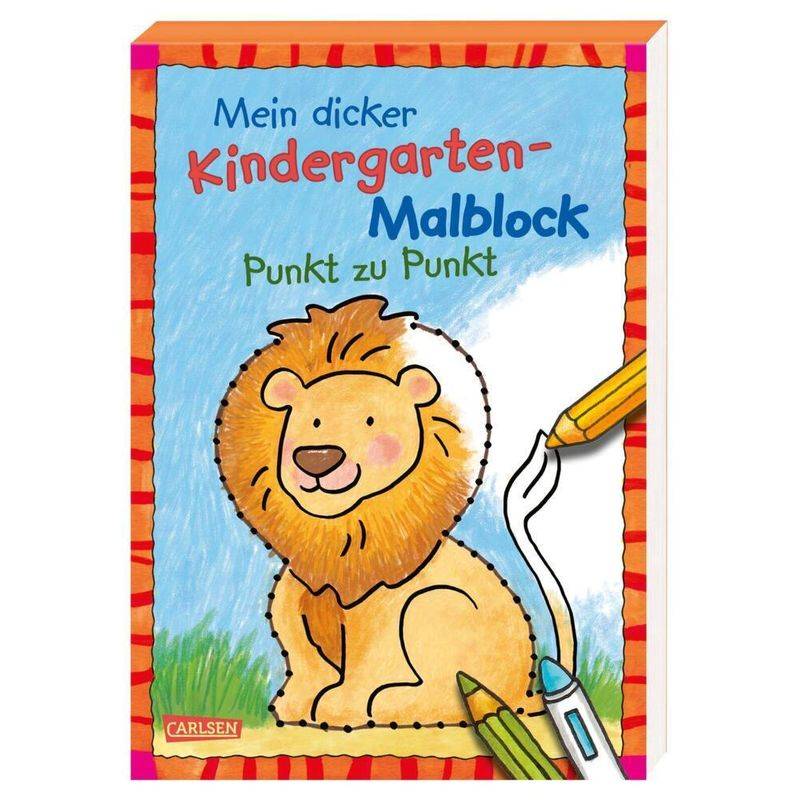 Mein Dicker Kindergarten-Malblock: Punkt Zu Punkt, Kartoniert (TB) von Carlsen
