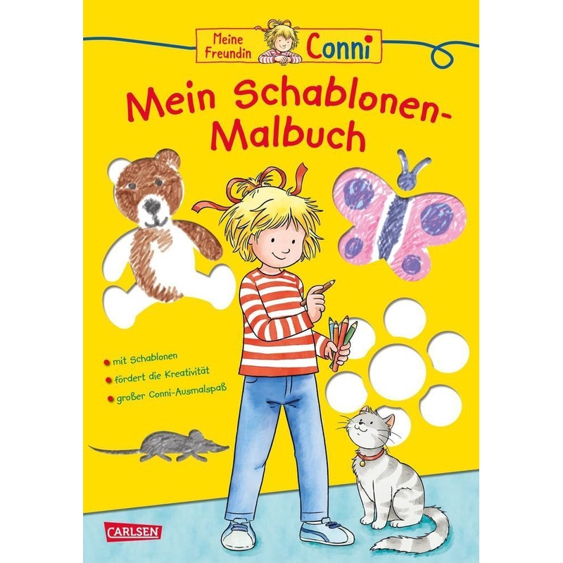 Mein Schablonen-Malbuch / Conni Gelbe Reihe Bd.39 - Hanna Sörensen, Kartoniert (TB) von Carlsen