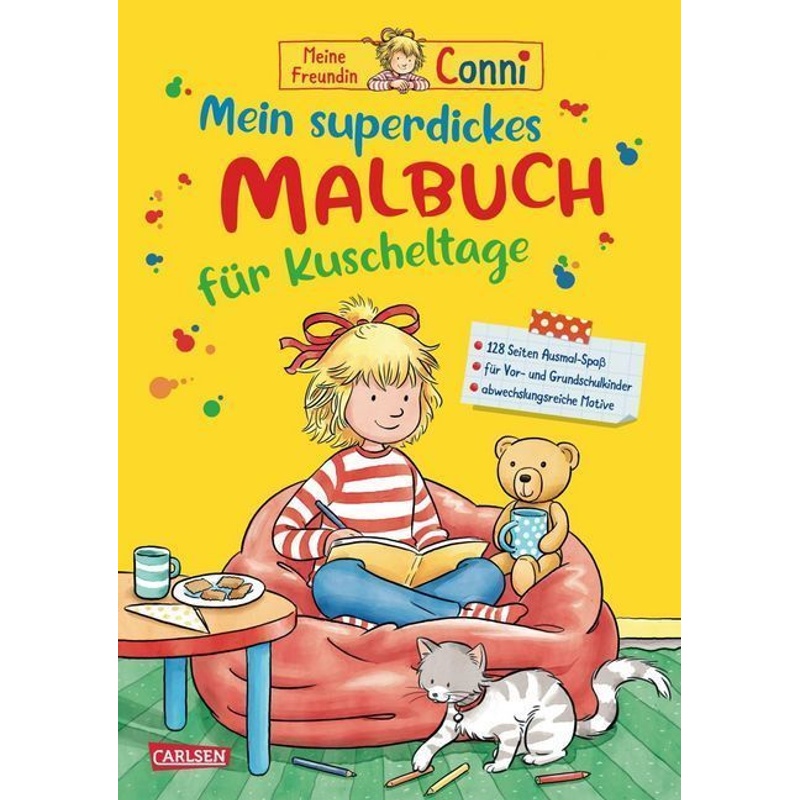 Mein Superdickes Malbuch Für Kuscheltage / Conni Gelbe Reihe Bd.52 - Hanna Sörensen, Kartoniert (TB) von Carlsen