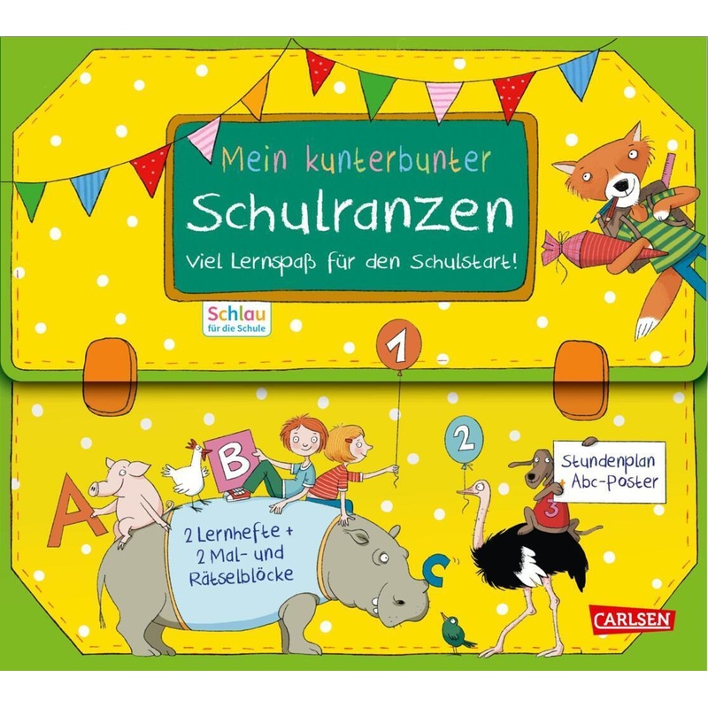 Schlau Für Die Schule: Mein Kunterbunter Schulranzen (Buch-Set Für Den Schulstart) - Christine Mildner, Kartoniert (TB) von Carlsen