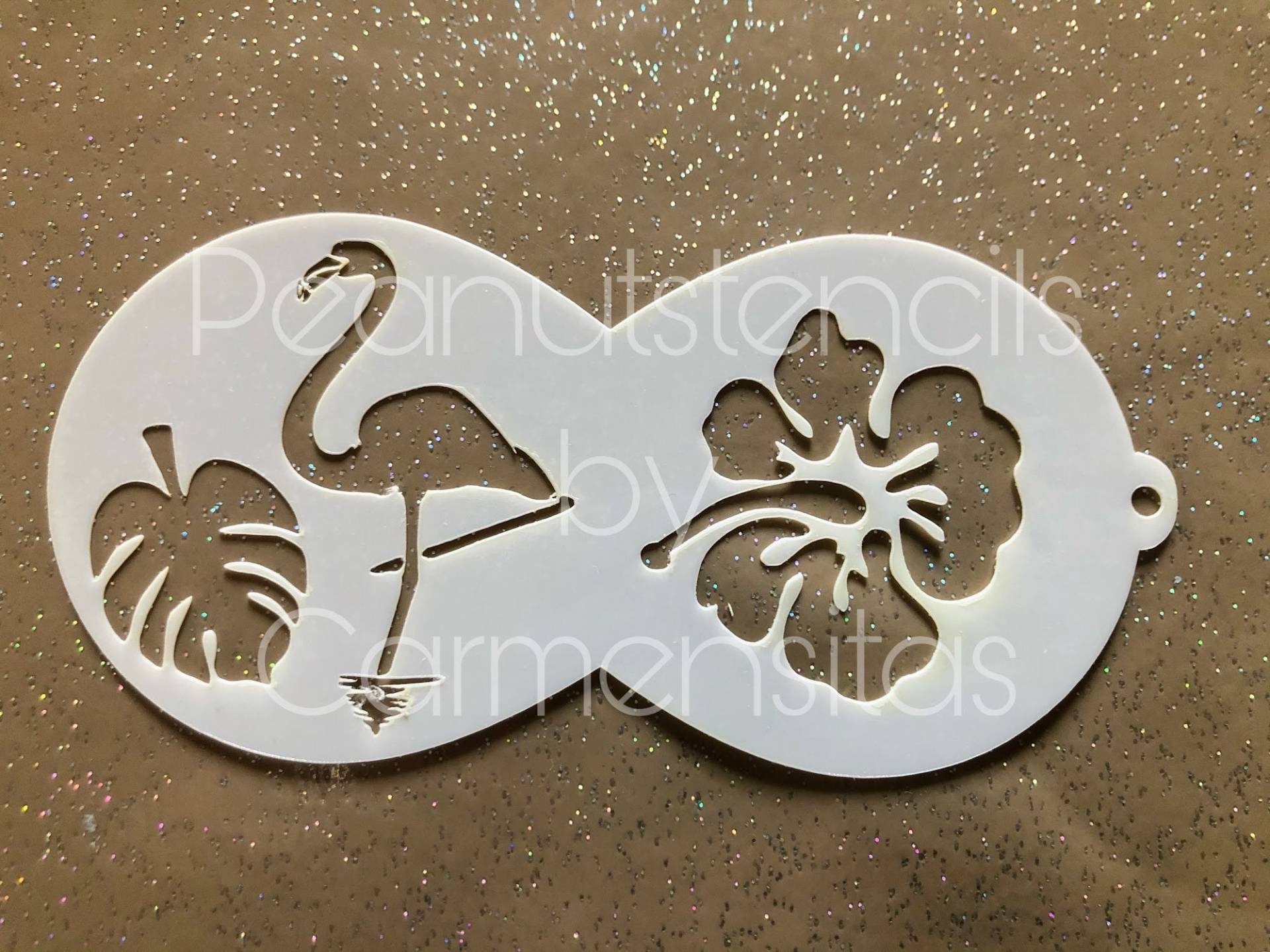 Facepainting Stenicl, Peanutstencils 1003 Flamingo & Hawaii Flower Schablone Für Kinderschminken Facepainting Stenicl, Peanutstencils 1003 Flamingo & Hawaii Flower Schablone Für Kinderschminken von CarmensitasShopDe