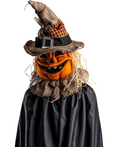 HIGH QUALITY PUMPKIN MASK IN SOFT FABRIC WITH REMOVABLE JUTA HAT IN BAG von Carnival Toys