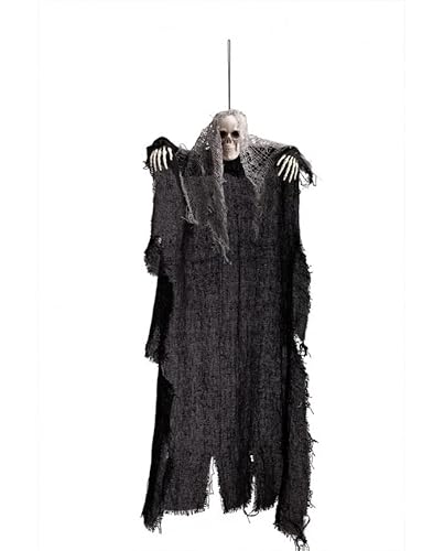 Hanging skeleton w/black and gray tunic, approx. 65cm tall, w/label. von Carnival Toys