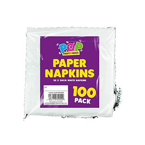 Caroline Papierservietten, 1-lagig, Weiß, 100 Stück Caroline Papierservietten, 1-lagig, Weiß, 100 Stück von Caroline