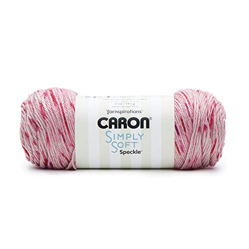 CARON Simply Soft Speckle Garn, Lippenstift von Caron