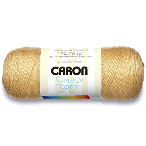 Caron 436600 H97COL-0008 Garn Simply Soft Autumn Mais, Acryl, Herbstmais, 6 oz, 288 Meter von Caron
