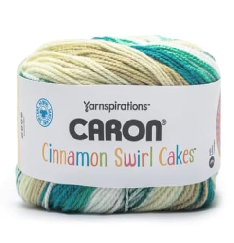 Caron Cinnamon Swirl Cakes Garn, Spearmint Swirl, Grün Caron Cinnamon Swirl Cakes Garn, Spearmint Swirl, Grün von Caron