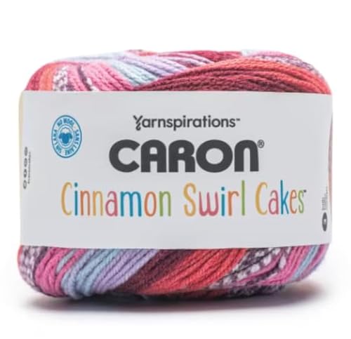 Caron Cinnamon Swirl Cakes Garn – Strawberry Swirl von Caron
