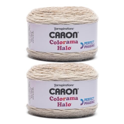 Caron Colorama Halo Cake Caron Muskatnuss Frost Garn, 71% Acryl, 18% Nylon, 11% Polyester, Nr. 5 sperrig, 60 Meter zum Stricken, Häkeln und Basteln, 2 Stück Caron Colorama Halo Cake Caron Muskatnuss Frost Garn, 71% Acryl, 18% Nylon, 11% Polyester, Nr. 5 sperrig, 60 Meter zum Stricken, Häkeln und Basteln, 2 Stück von Bernat