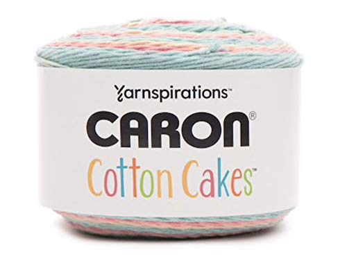 Caron Cotton Cakes Selbststreifendes Garn, 485 m, 250 g (Pfirsichblüte) von Caron