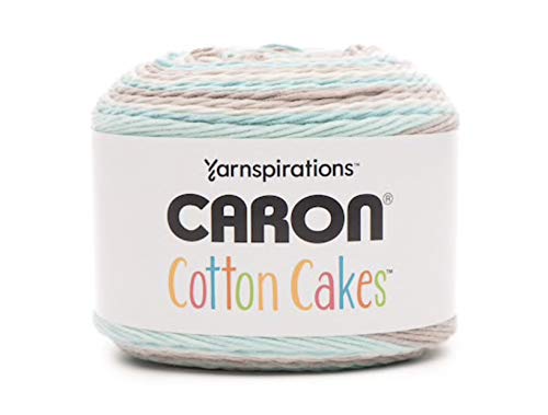 Caron Cotton Cakes Selbststreifendes Garn, 485 m, 250 g (Beachglass) von Caron