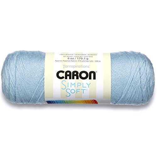 Caron Einfach weich Garn, Acryl, hellblau, 1 Pack, 288 Caron Einfach weich Garn, Acryl, hellblau, 1 Pack, 288 von Caron
