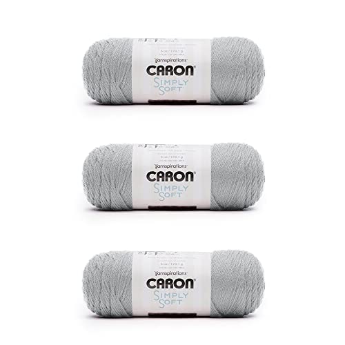Caron H970039794P03 Einfach weich Garn, Acryl, Gefiedertes Grau, 3 Pack, 3 stück Caron H970039794P03 Einfach weich Garn, Acryl, Gefiedertes Grau, 3 Pack, 3 stück von Caron
