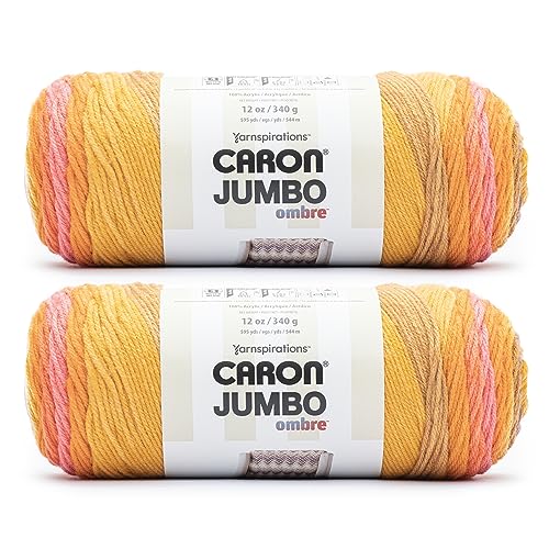 Caron Jumbo-Ombré-Garn, 2 Stück, Sonnenuntergang von Caron