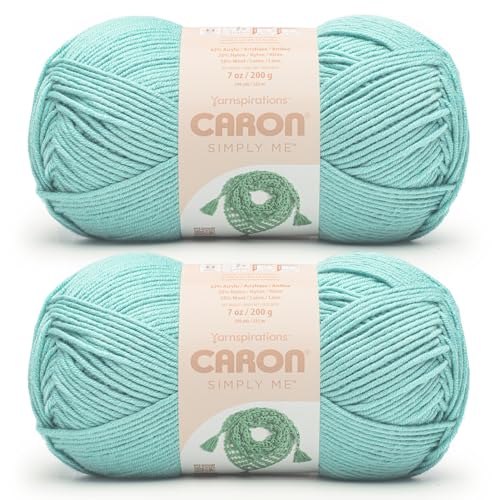 Caron Simply Me Mondstein-Garn, 2 Stück, 200 g, 62% Acryl, 20% Nylon, 18% Wolle, #5 sperrig, 240 Meter – Stricken/Häkeln Caron Simply Me Mondstein-Garn, 2 Stück, 200 g, 62% Acryl, 20% Nylon, 18% Wolle, #5 sperrig, 240 Meter – Stricken/Häkeln von Caron