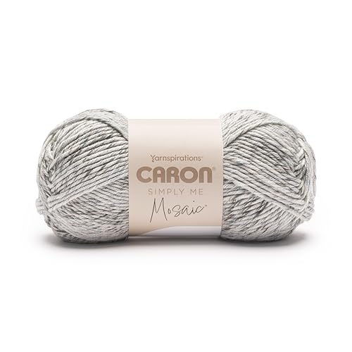 Caron Simply Me Mosaik-Overcast-Garn, 2 Stück, 140 g, 62% Acryl, 20% Nylon, 18% Wolle, #5 sperrig, 170 Meter von Caron