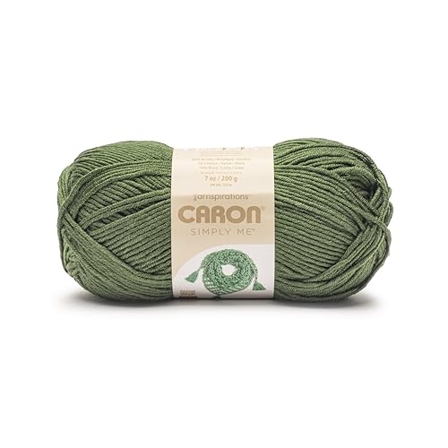 Caron Simply Me Peridot-Garn, 2 Stück, 160 g, 62% Acryl, 20% Nylon, 18% Wolle, Nr. 5 sperrig, 197 Meter von Caron