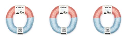 Caron Simply Royal Strawberry/Soft Blue Garn – 3 Packungen mit 140 g – Acryl – 4 Medium (Kammgarn) – 220 Meter – Stricken, Häkeln und Basteln Caron Simply Royal Strawberry/Soft Blue Garn – 3 Packungen mit 140 g – Acryl – 4 Medium (Kammgarn) – 220 Meter – Stricken, Häkeln und Basteln von Caron