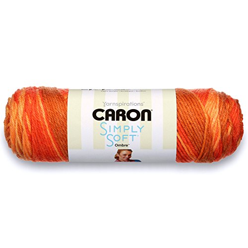Caron Simply Soft Ombre Garn, ca. 141 g, Avocado mit Farbverlauf gold von Caron