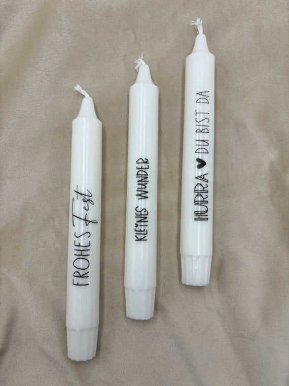 stabkerze Mit Spruch stabkerze Mit Spruch von CarosBabyzauber