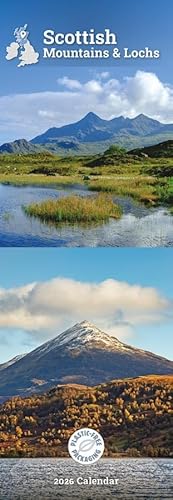 Carousel Worldwide, Scottish Mountains & Lochs 2026 Schmaler Wandkalender von Carousel Worldwide
