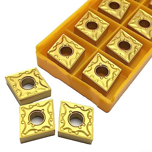10 Stück Hartmetall-Einsätze, CNMG120404-MA UE6020 Dreheinsatz CNC-Klingenschneider für CNC-Drehmaschine Drehen Bohrstange mit Box 10 Stück Hartmetall-Einsätze, CNMG120404-MA UE6020 Dreheinsatz CNC-Klingenschneider für CNC-Drehmaschine Drehen Bohrstange mit Box von Carpango