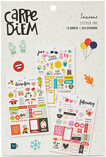 Simple Stories 7974 Planner Essentials Aufkleber, mehrfarbig, Größe A5, 12,21 x 14 x 0,4 cm Simple Stories 7974 Planner Essentials Aufkleber, mehrfarbig, Größe A5, 12,21 x 14 x 0,4 cm von Carpe Diem