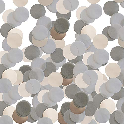300 Teile Konfetti * Silber - GRAU - Weiss * als Deko für Geburtstag und Party | rund; Ø2,5cm; aus Papier und Folie | Partydeko Tischdeko Confetti Set 300 Teile Konfetti * Silber - GRAU - Weiss * als Deko für Geburtstag und Party | rund; Ø2,5cm; aus Papier und Folie | Partydeko Tischdeko Confetti Set von Carpeta