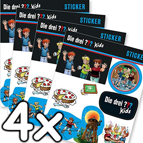 32-teiliges Sticker-Set * DIE DREI ??? KIDS * für Kindergeburtstag und Mottoparty | Kinder Aufkleber Detektive Party Set 32-teiliges Sticker-Set * DIE DREI ??? KIDS * für Kindergeburtstag und Mottoparty | Kinder Aufkleber Detektive Party Set von Carpeta