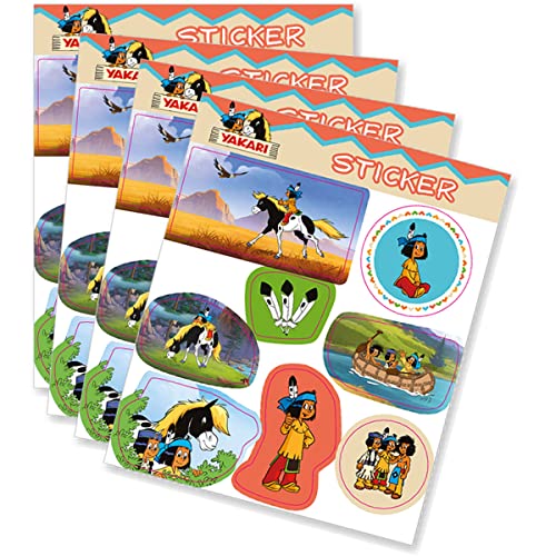 32-teiliges Sticker-Set * YAKARI * für Kindergeburtstag und Mottoparty | Indianer Indianerjunge Kinder Aufkleber Party Set 32-teiliges Sticker-Set * YAKARI * für Kindergeburtstag und Mottoparty | Indianer Indianerjunge Kinder Aufkleber Party Set von Carpeta